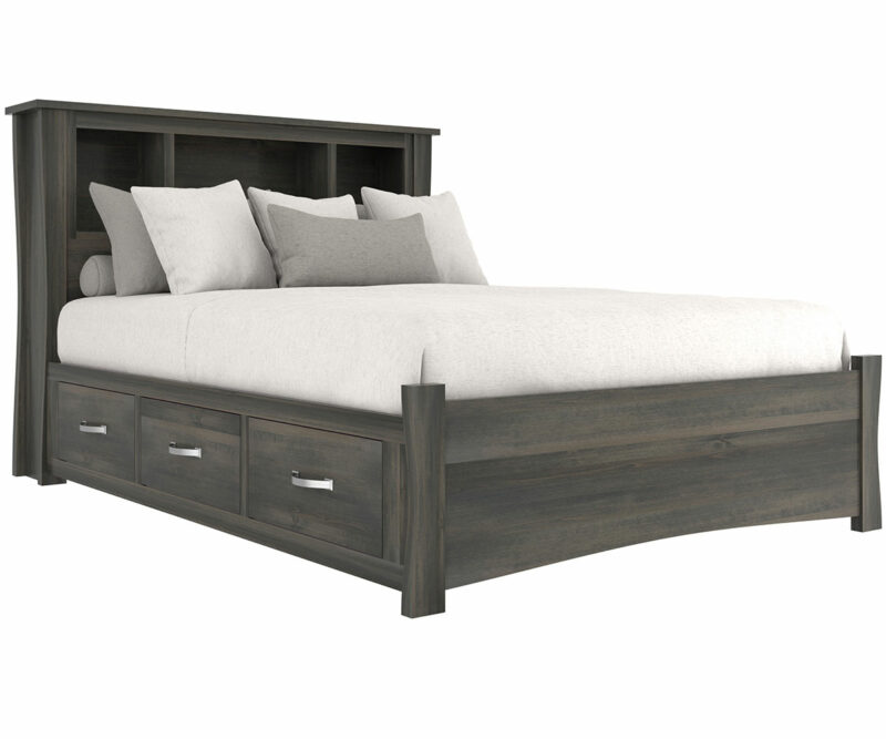 Old Tyme Bookcase Bed With Low Footboard